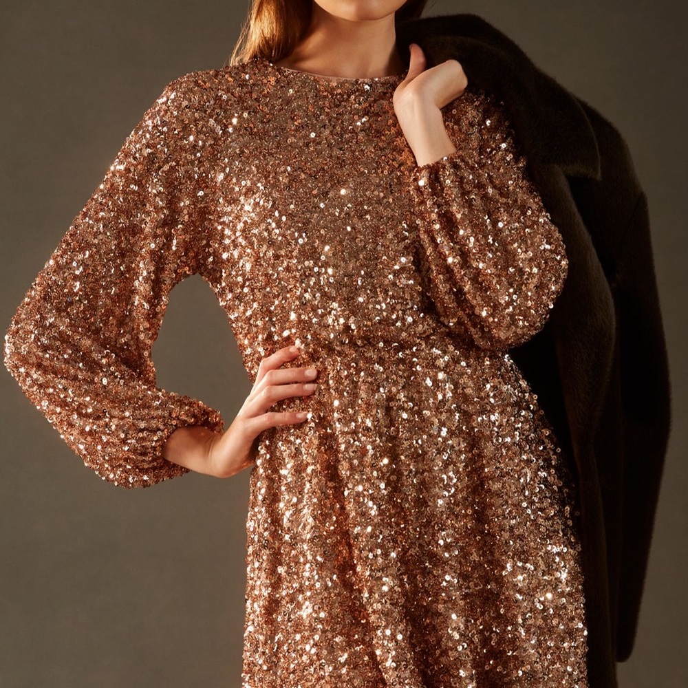 Sunday in Brooklyn Sparkling Sequin Dress